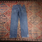 Wrangler W30 L29 Straight Leg Relaxed Fit Blue Denim Jeans