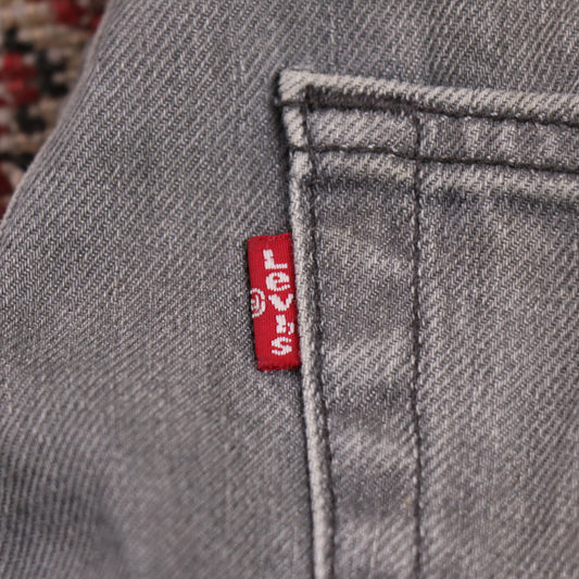 Levi's 508 W34 L26 Tapered Leg Regular Fit Grey Denim Jeans