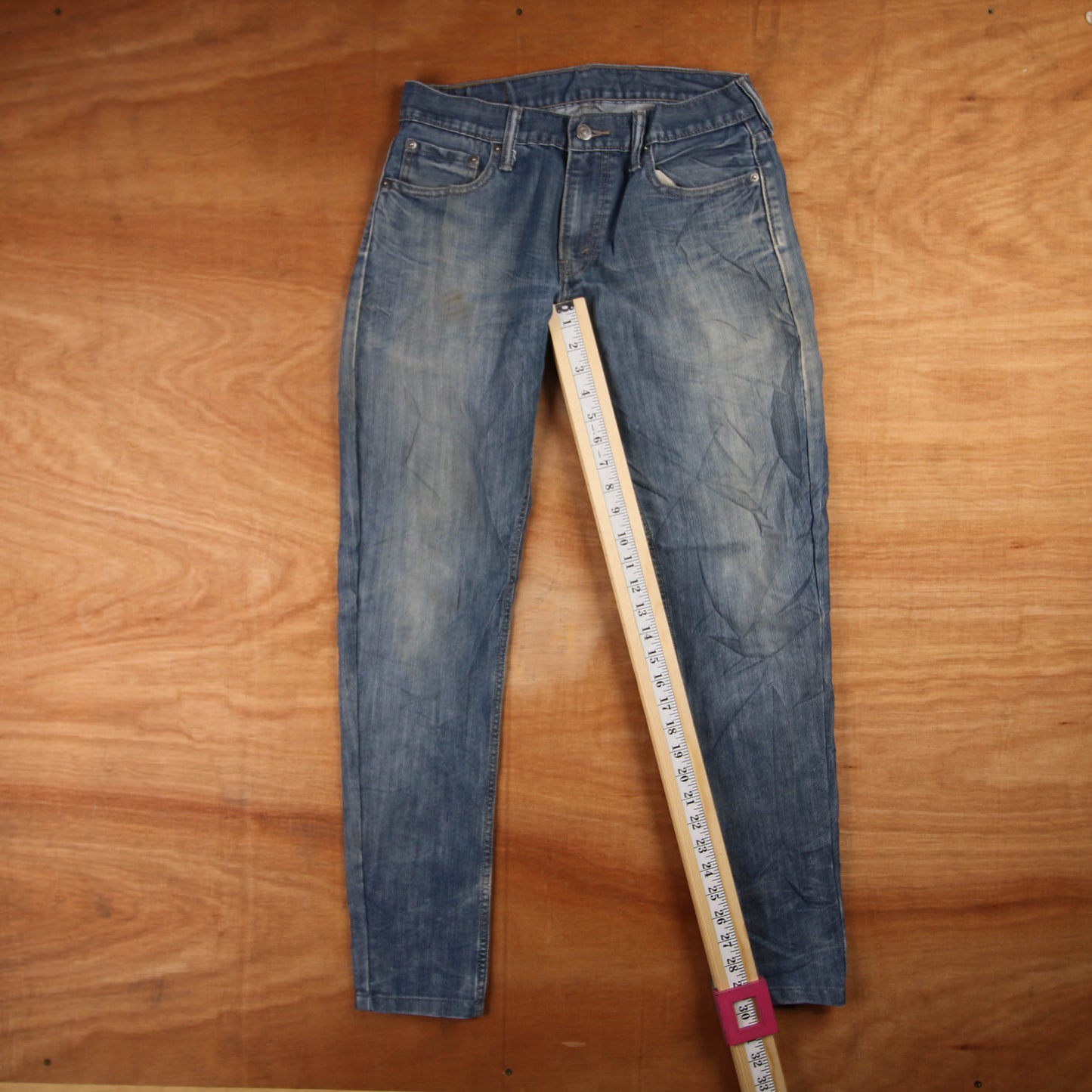 Levi's 514 Red Tab W30 L30 Straight Leg Blue Denim Jeans