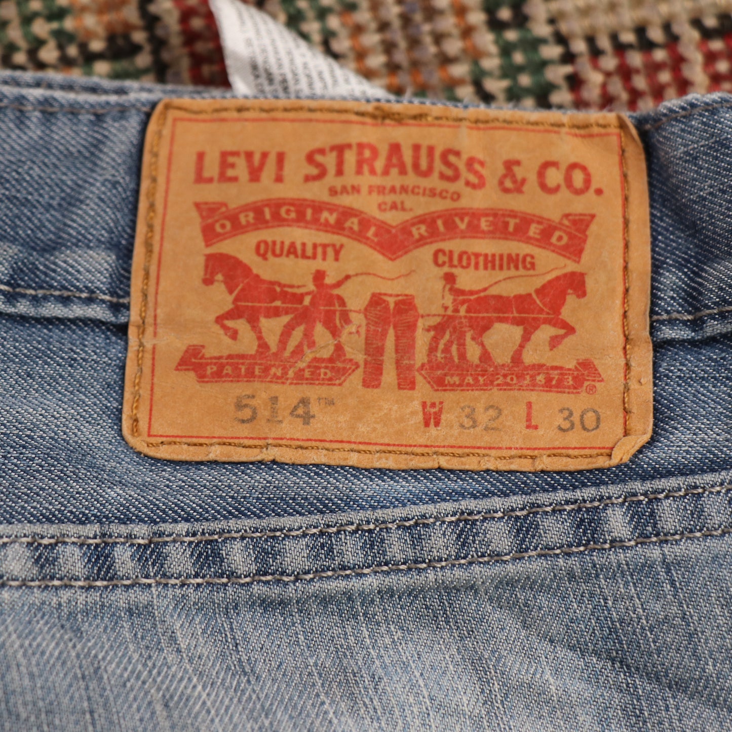 Levi's 514 W32 L29 Straight Leg Blue Denim Jeans