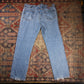 Wrangler W36 L31 Straight Leg Relaxed Fit Blue Denim Jeans