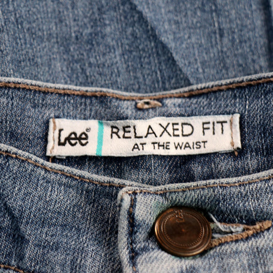 Lee W30 L31 Straight Leg Relaxed Fit Blue Denim Jeans