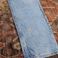 Levi's 505 W34 L29 Straight Leg Regular Fit Blue Denim Jeans