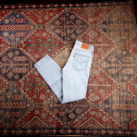 Levi's 502 W28 L29 Tapered Leg Regular Fit Blue Denim Jeans