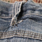 Wrangler W38 L30 Relaxed Classic Ripped Style Blue Denim Jeans