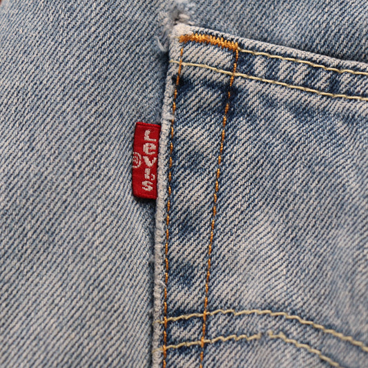 Levi's 550 W34 L30 Tapered Leg Relaxed Fit Classic Ripped Style Blue Denim Jeans