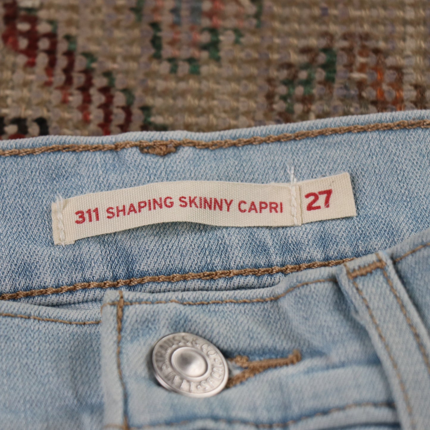 Levi's 311 W28 L21 Skinny Blue Denim Jeans