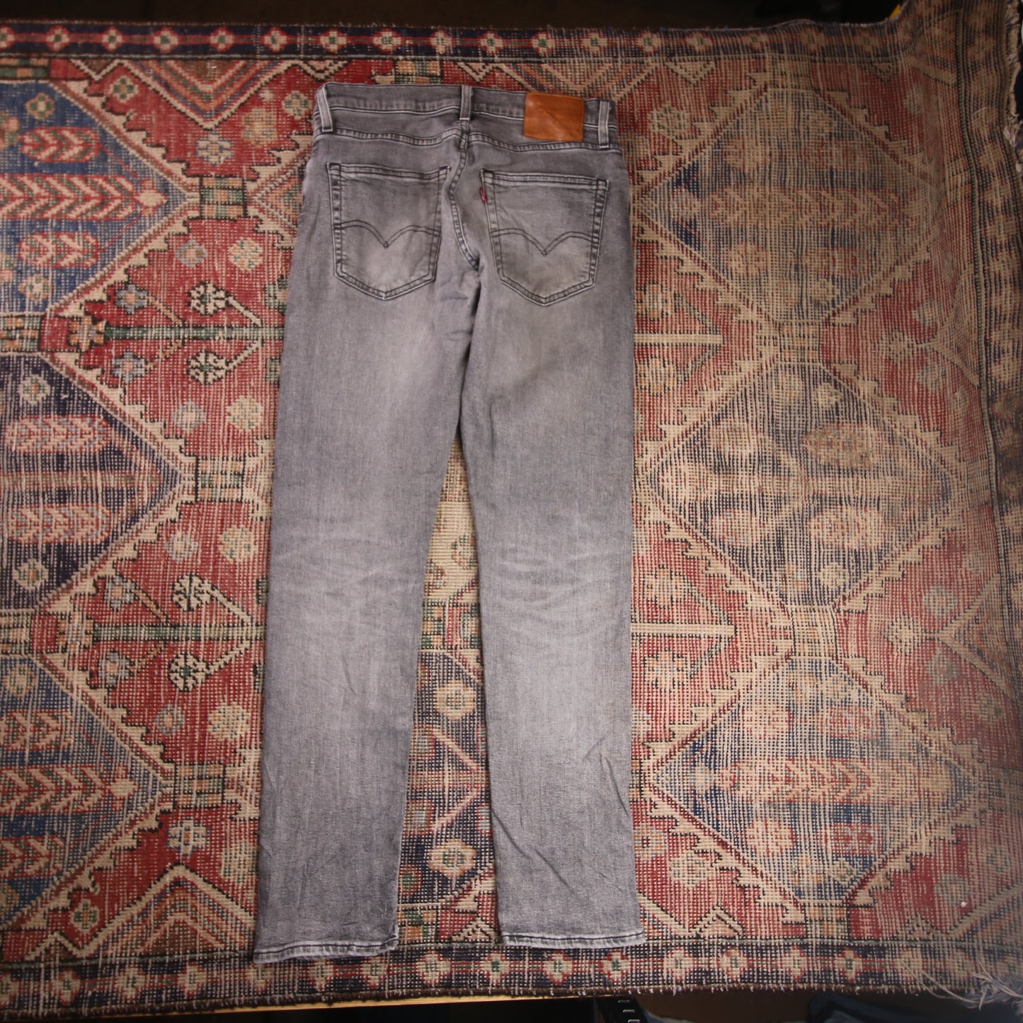Levi's 512 W30 L30 Tapered Leg Slim Fit Grey Denim Jeans