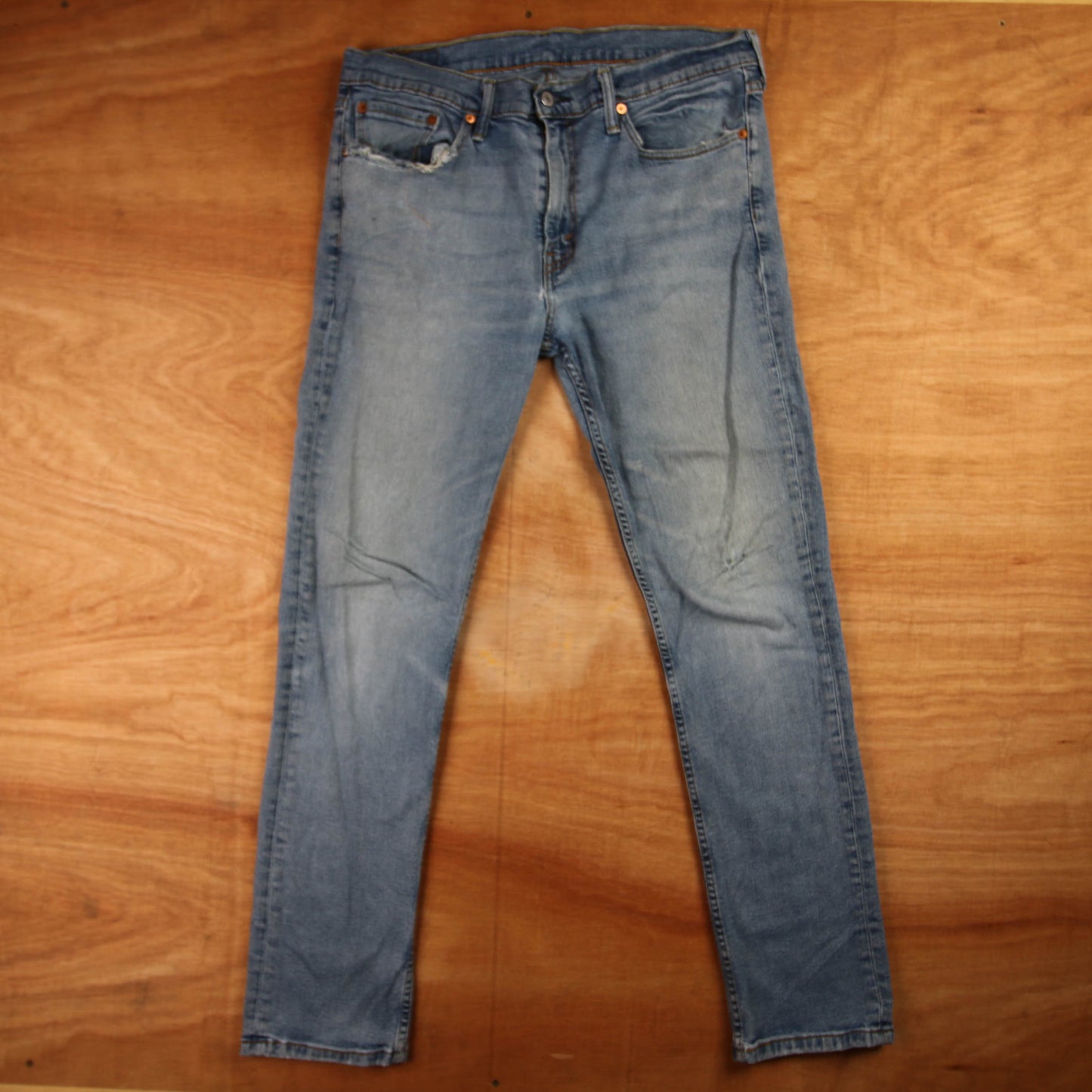 Levi's 511 Red Tab W36 L31 Slim Fit Blue Denim Jeans