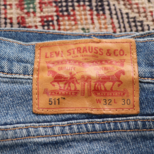 Levi's 511 W32 L29 Slim Fit Blue Denim Jeans