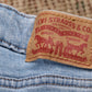 Levi's 721 W24 L25 Skinny Classic Ripped Style Blue Denim Jeans