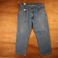 Levi's 550 Red Tab W38 L28 Tapered Leg Relaxed Fit Blue Denim Jeans