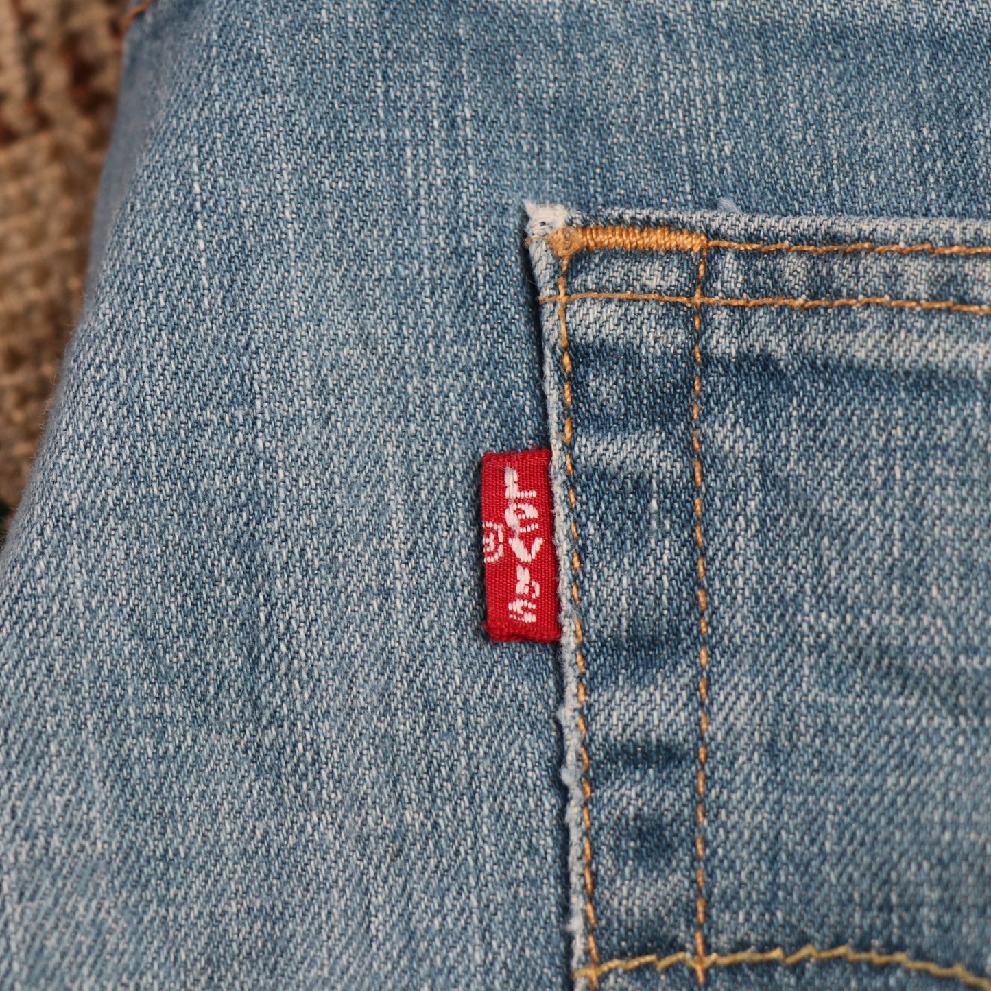 Levi's W34 L31 Straight Leg Blue Denim Jeans