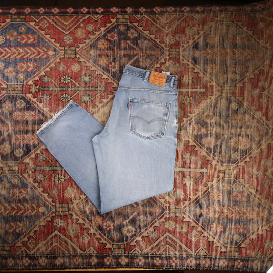 Levi's 550 W38 L31 Tapered Leg Relaxed Fit Blue Denim Jeans