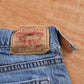 Levi's 505 Red Tab W28 L31 Straight Leg Regular Fit Blue Denim Jeans