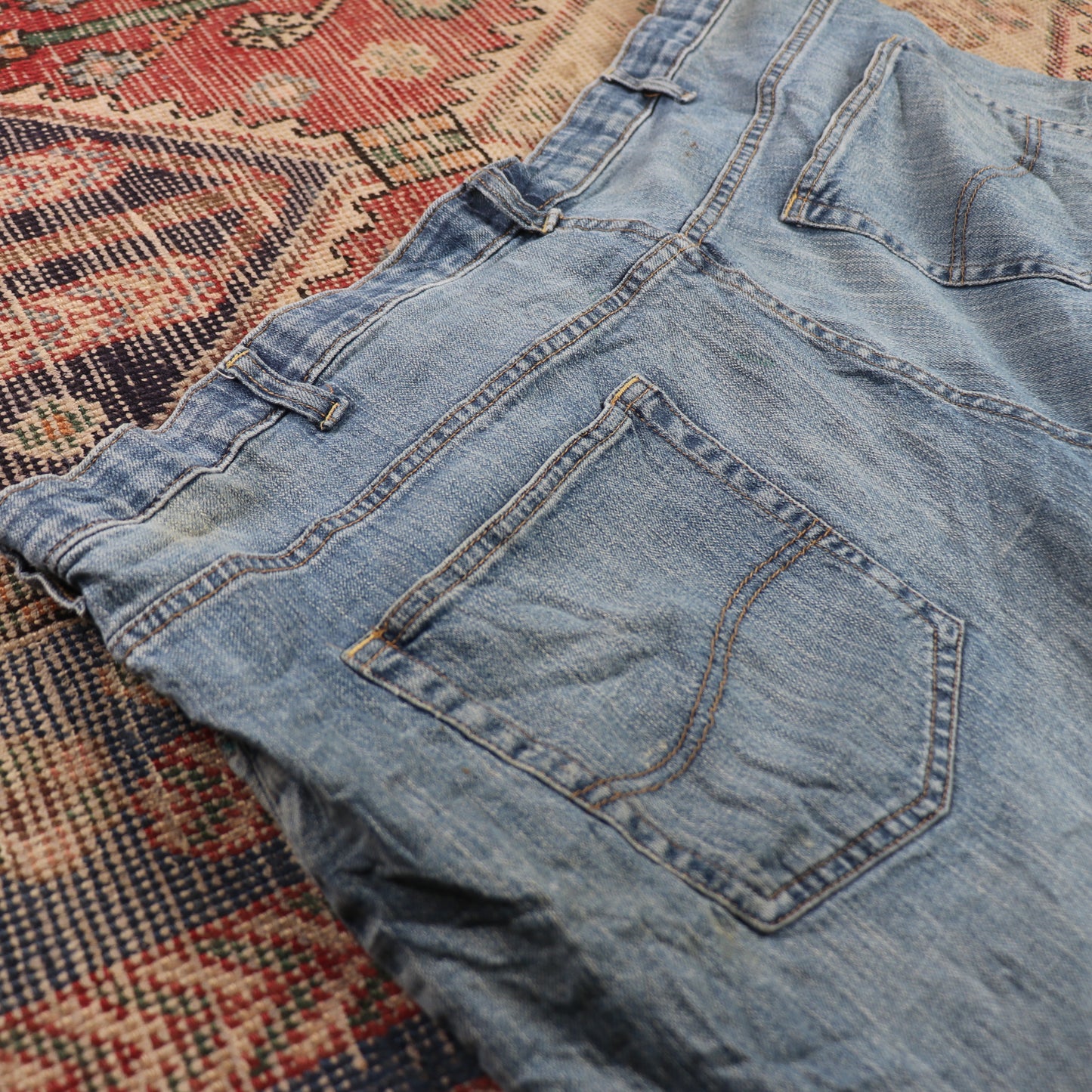 Lee W46 L29 Loose Fit Blue Denim Jeans