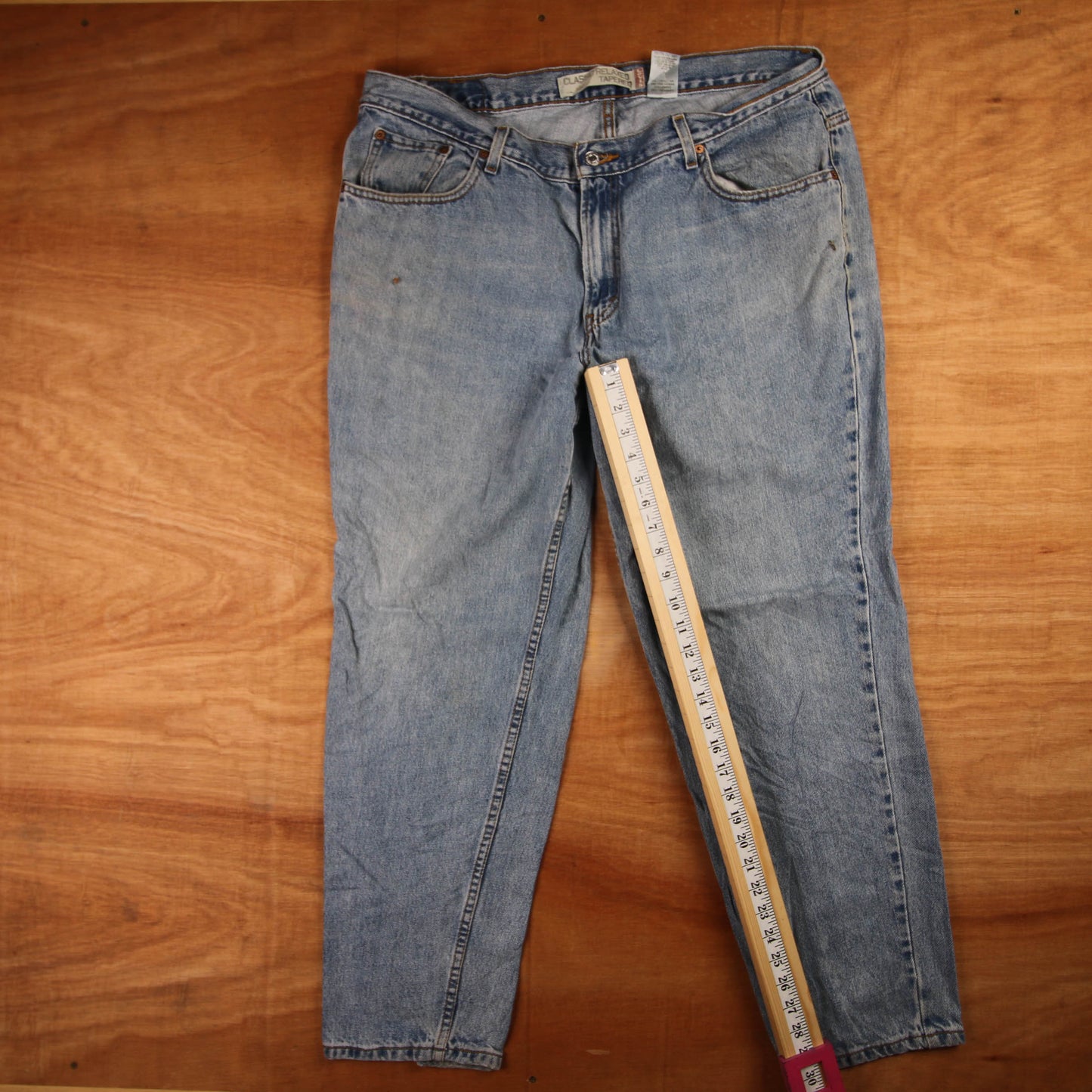 Levi's 559 Red Tab W40 L30 Straight Leg Relaxed Fit Blue Denim Jeans