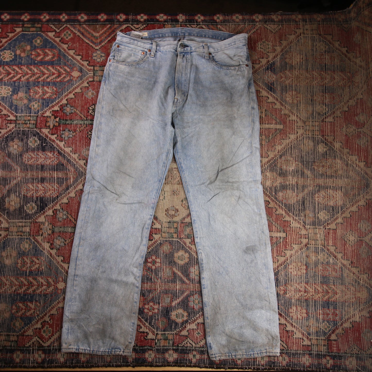 Levi's 551 W38 L31 Straight Leg Loose Fit Blue Denim Jeans