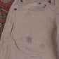 Levi's 505 W32 L33 Straight Leg Regular Fit Classic Ripped Style Beige Denim Jea