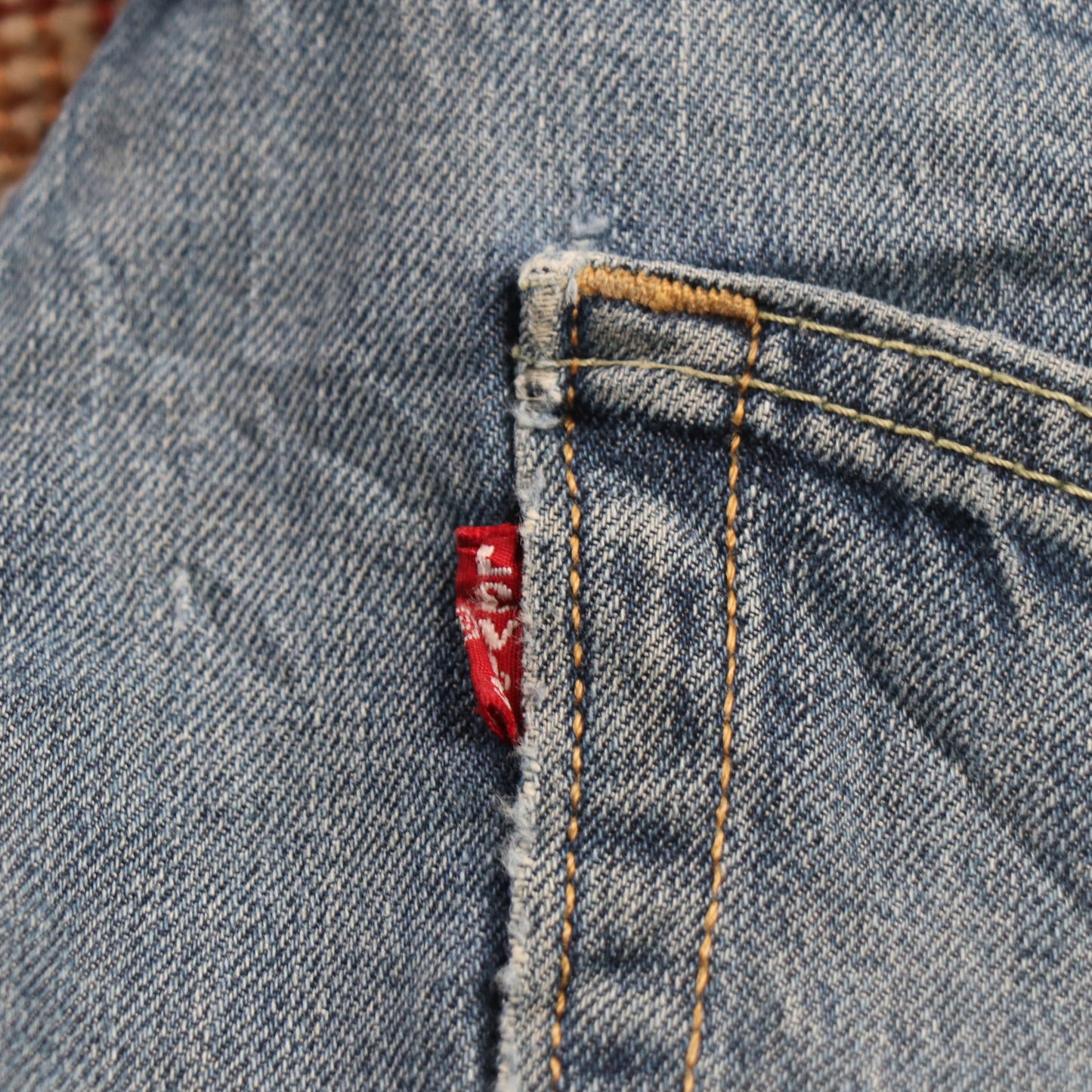 Levi's 505 W34 L32 Straight Leg Regular Fit Blue Denim Jeans