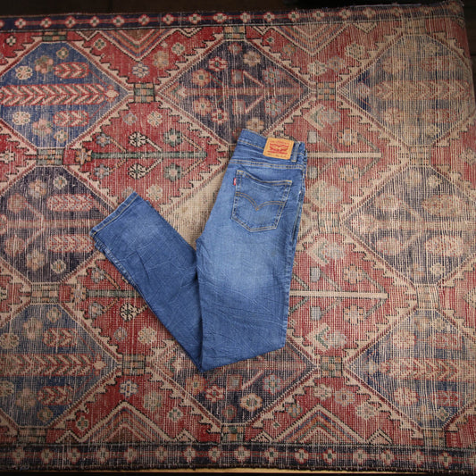 Levi's 502 W30 L30 Tapered Leg Regular Fit Blue Denim Jeans