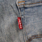 Levi's 314 W30 L28 Skinny Classic Ripped Style Blue Denim Jeans