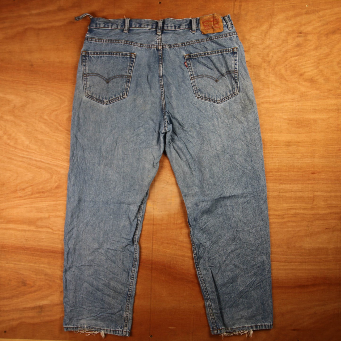 Levi's 550 Red Tab W40 L29 Tapered Leg Relaxed Fit Blue Denim Jeans