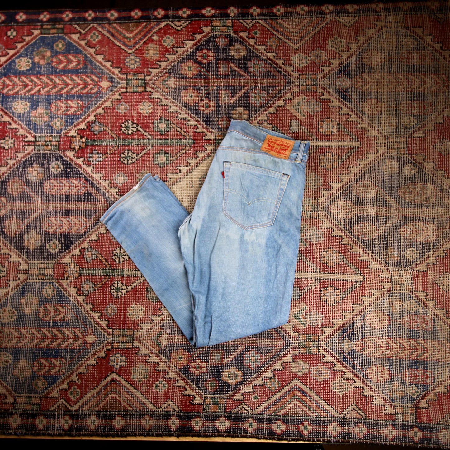 Levi's 508 W36 L29 Tapered Leg Regular Fit Blue Denim Jeans