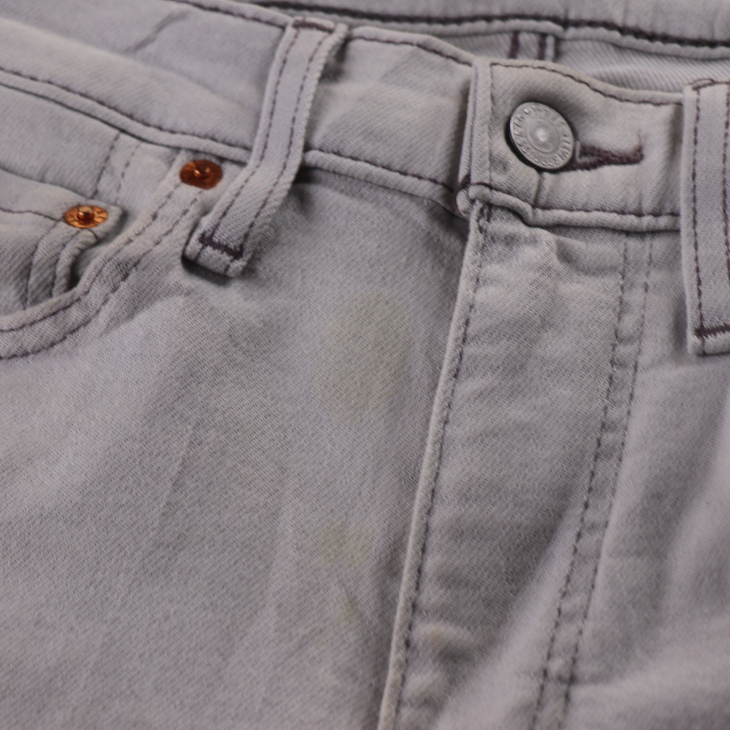 Levi's 519 Red Tab W28 L29 Slim Fit Grey Denim Jeans