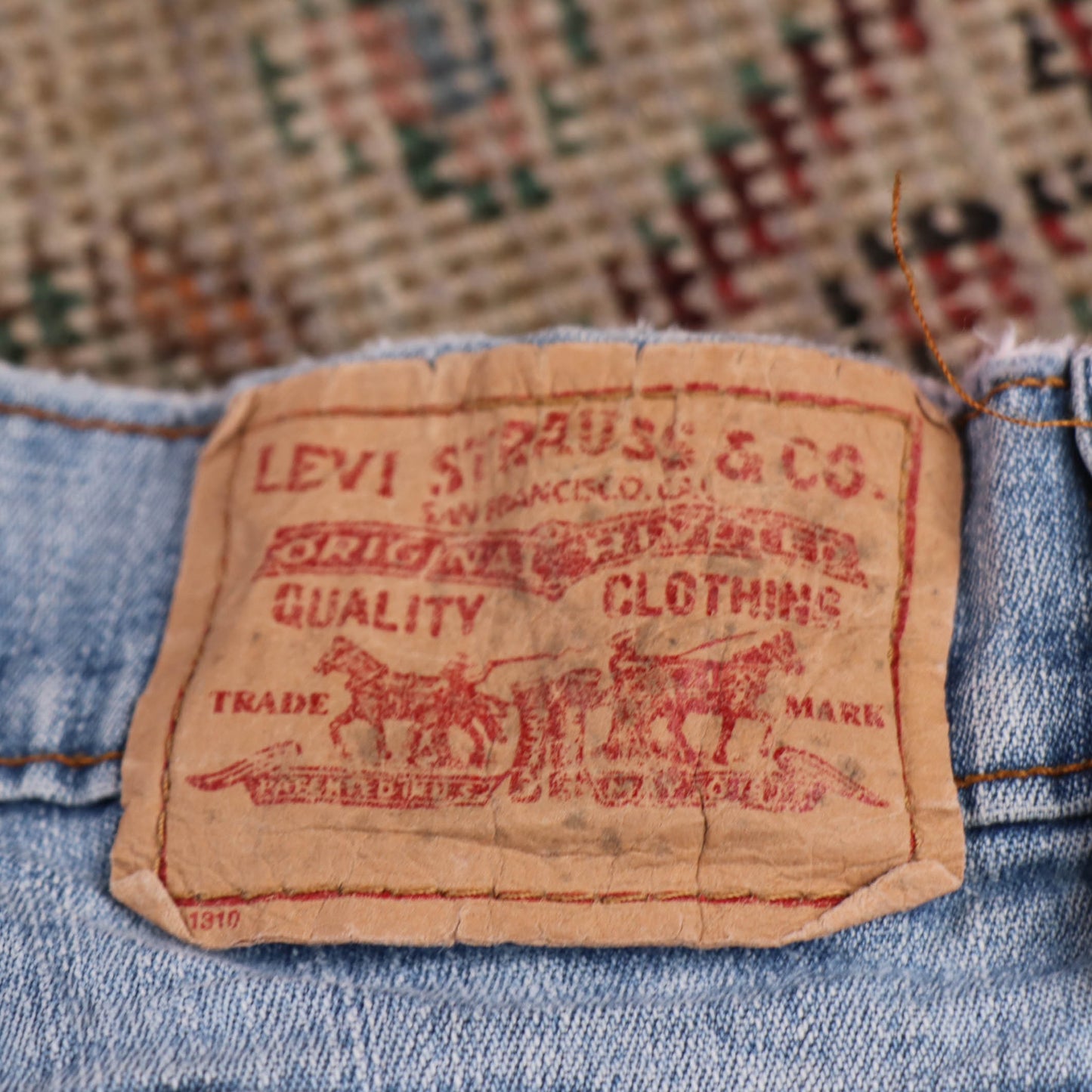 Levi's W28 L24 Capri Blue Denim Jeans