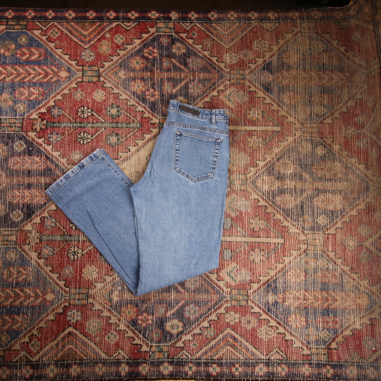 Lee W30 L31 Straight Leg Loose Fit Blue Denim Jeans