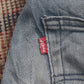 Levi's 513 W30 L30 Straight Leg Slim Fit Classic Ripped Style Blue Denim Jeans