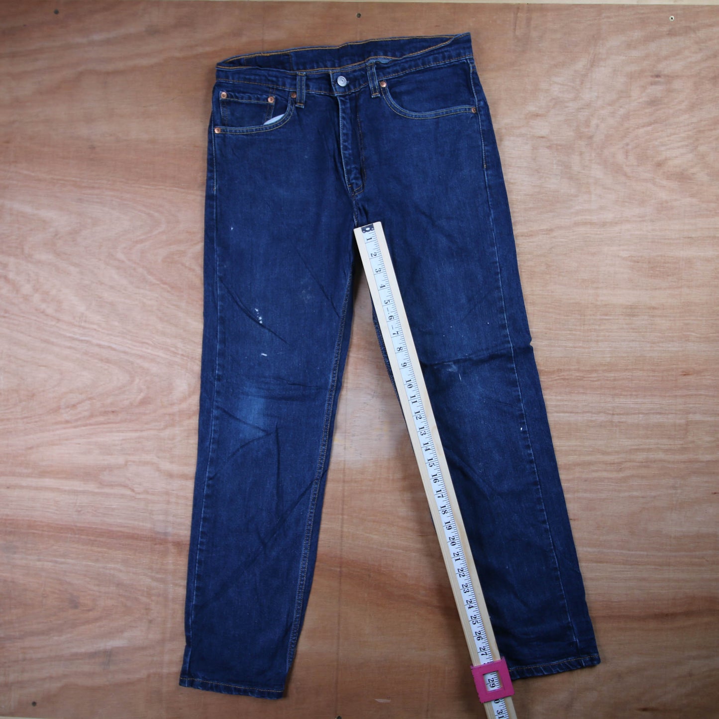 Levi's 505 Red Tab W32 L30 Straight Leg Regular Fit Blue Denim Jeans