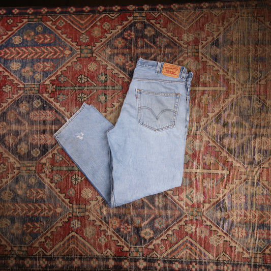 Levi's 550 W38 L30 Tapered Leg Relaxed Fit Blue Denim Jeans