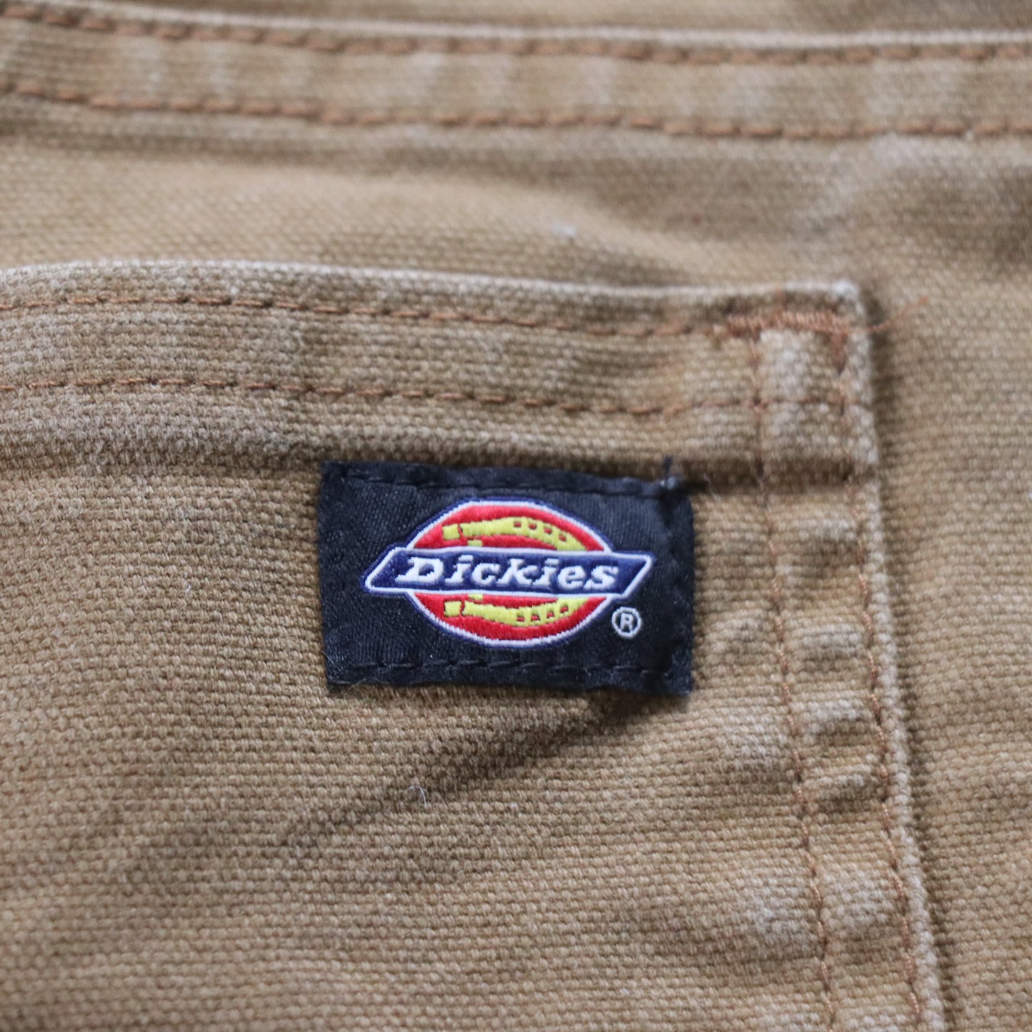 Dickies W34 L25 Carpenter Brown Denim Trousers