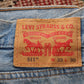 Levi's 511 Red Tab W34 L30 Slim Fit Blue Denim Jeans