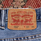 Levi's 550 W38 L28 Tapered Leg Relaxed Fit Blue Denim Jeans