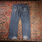 Wrangler W38 L30 Straight Leg Relaxed Fit Blue Denim Jeans