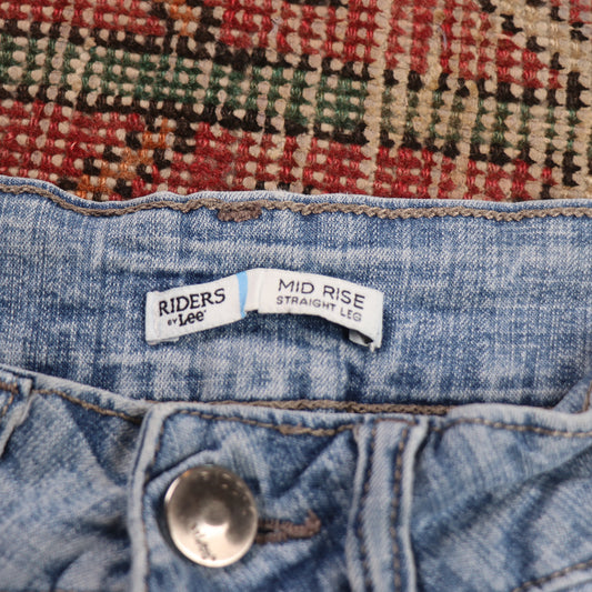 Lee W28 L30 Straight Leg Relaxed Fit Blue Denim Jeans