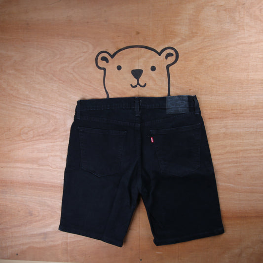 Levi's 405 Red Tab W36 L9 Regular Fit Black Denim Shorts
