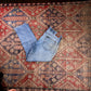 Lee W34 L27 Straight Leg Relaxed Fit Classic Ripped Style Blue Denim Jeans