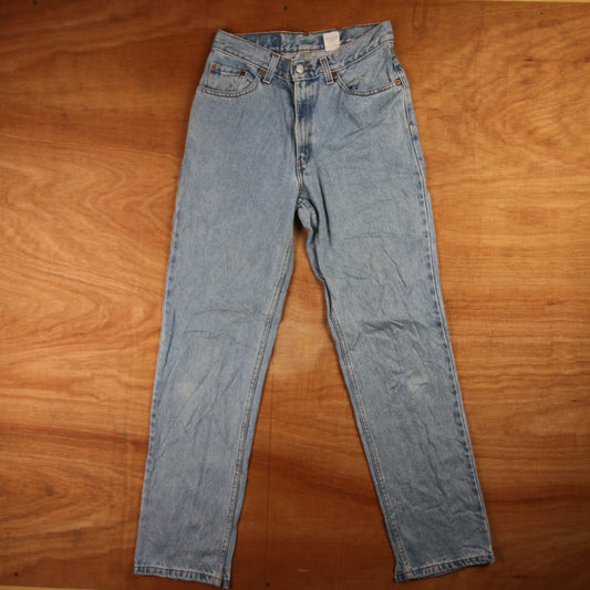 Levi's 512 Red Tab W28 L30 Tapered Leg Slim Fit Blue Denim Jeans