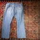 Wrangler W40 L30 Straight Leg Relaxed Fit Blue Denim Jeans