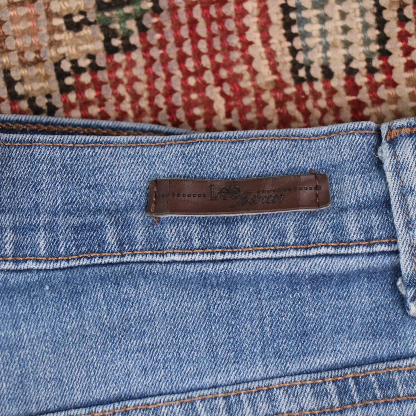 Lee W30 L28 Straight Leg Blue Denim Jeans