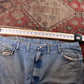 Wrangler W44 L29 Baggy Classic Ripped Style Blue Denim Jeans