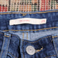 Levi's 711 W24 L28 Skinny Classic Ripped Style Blue Denim Jeans