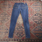 Levi's W28 L29 Skinny Classic Ripped Style Blue Denim Jeans