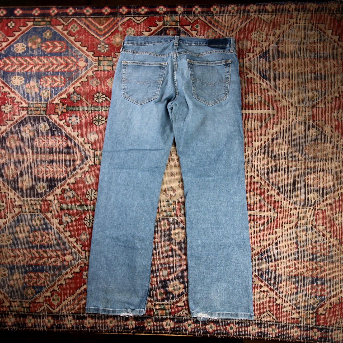 Levi's W32 L29 Straight Leg Relaxed Fit Blue Denim Jeans