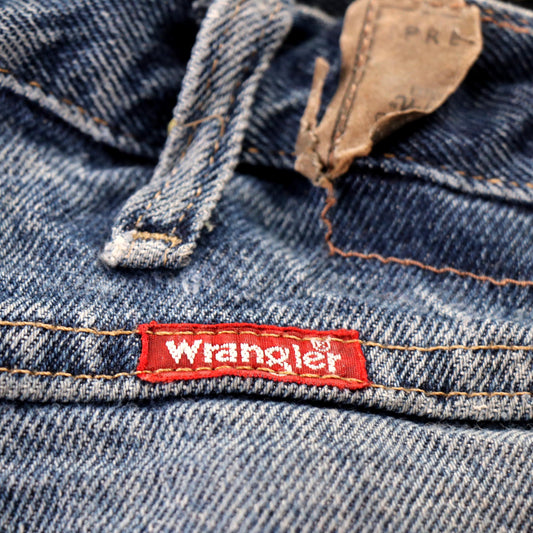 Wrangler W36 L30 Straight Leg Blue Denim Jeans