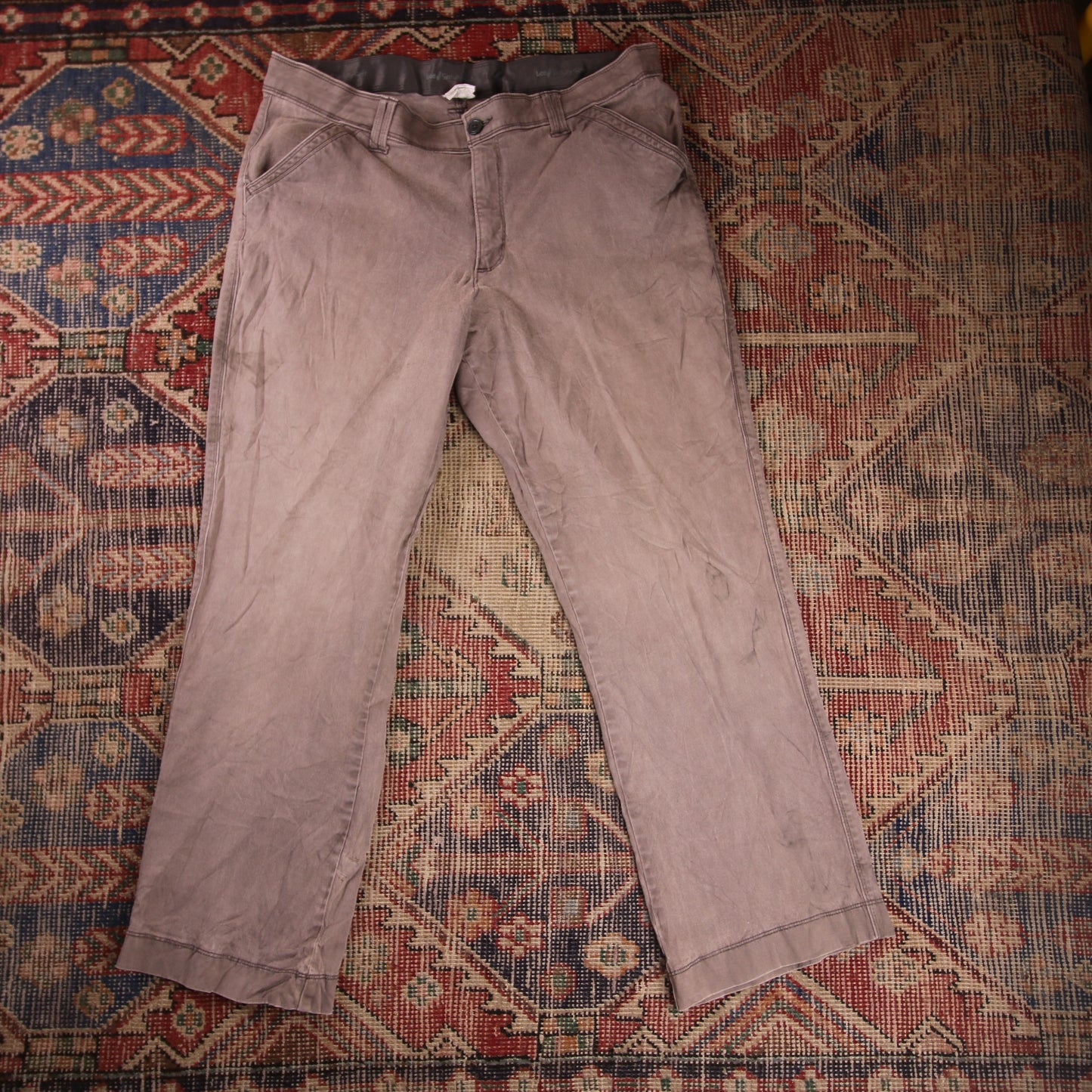 Wrangler W36 L29 Straight Leg Regular Fit Grey Denim Jeans